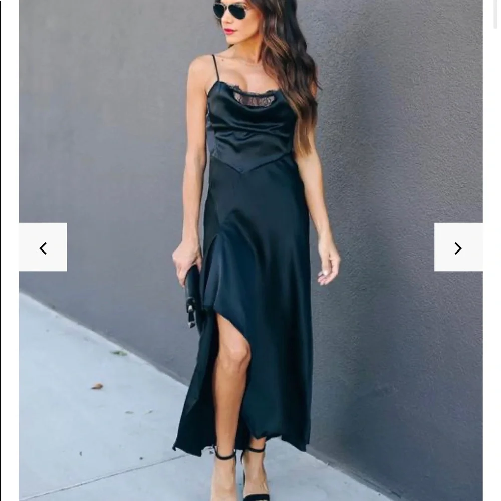 Vici Dolls Alistair Lace Satin Maxi dress - Picture 1 of 8